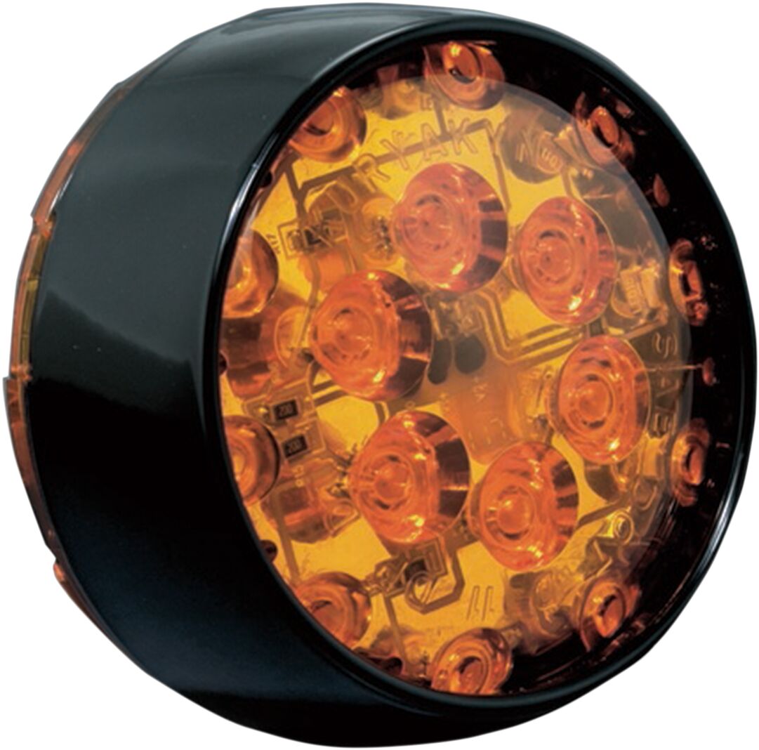 LENS BULL LED AMB T/S BLK