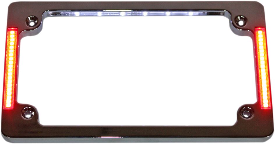 FRAME LIC PLT W/LT CHR