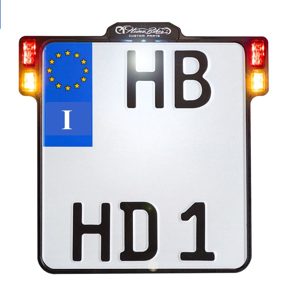 LIC.PLT.3IN1 W/TL BK ITALY