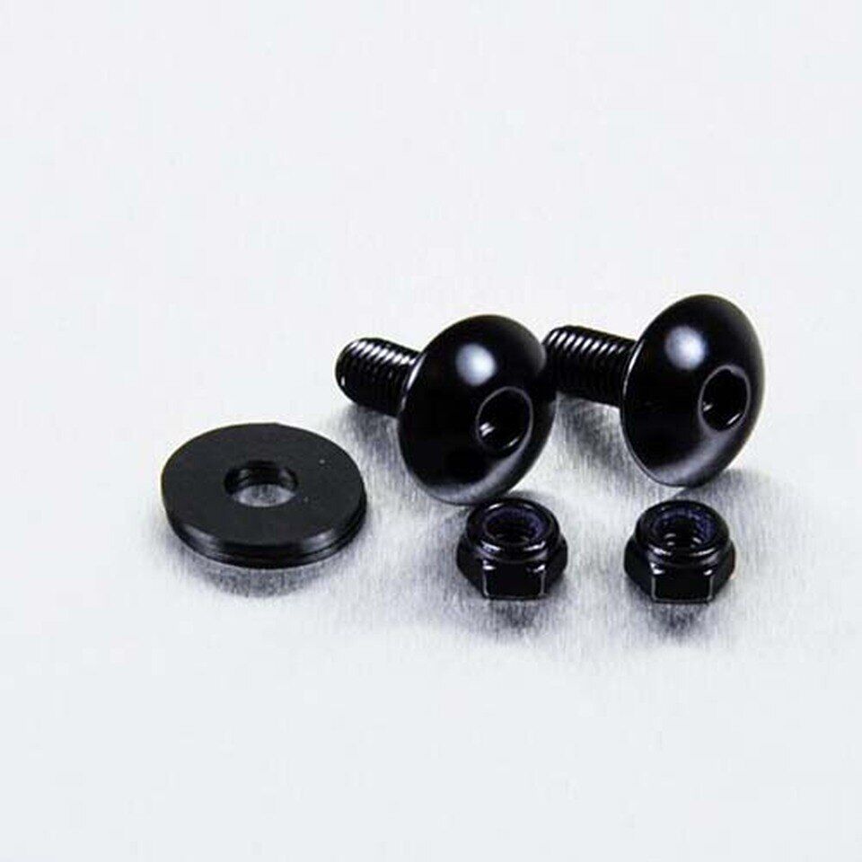 BOLT KIT LIC PLATE M6X16 BLACK