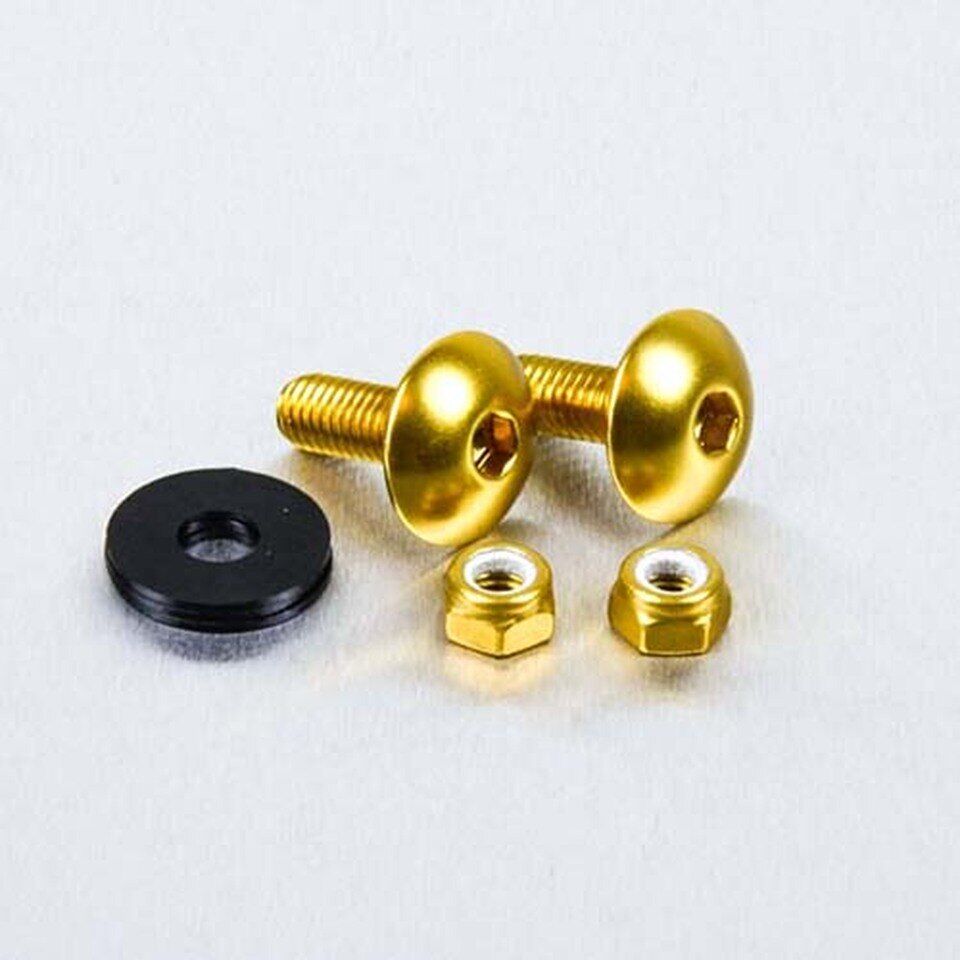 BOLT KIT LIC PLATE M6X16 GOLD
