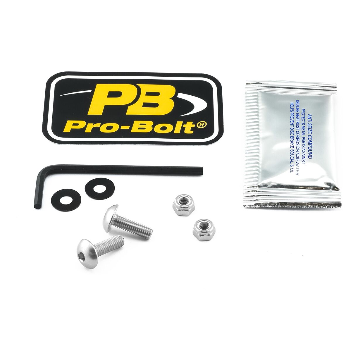 BOLT KIT LIC PLATE SILVER