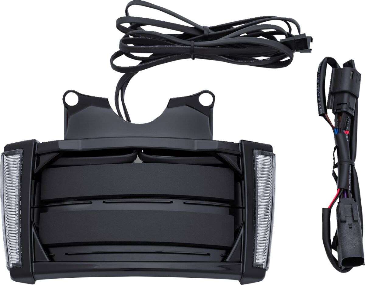 FRAME LP W/LEDS BLK/SMK