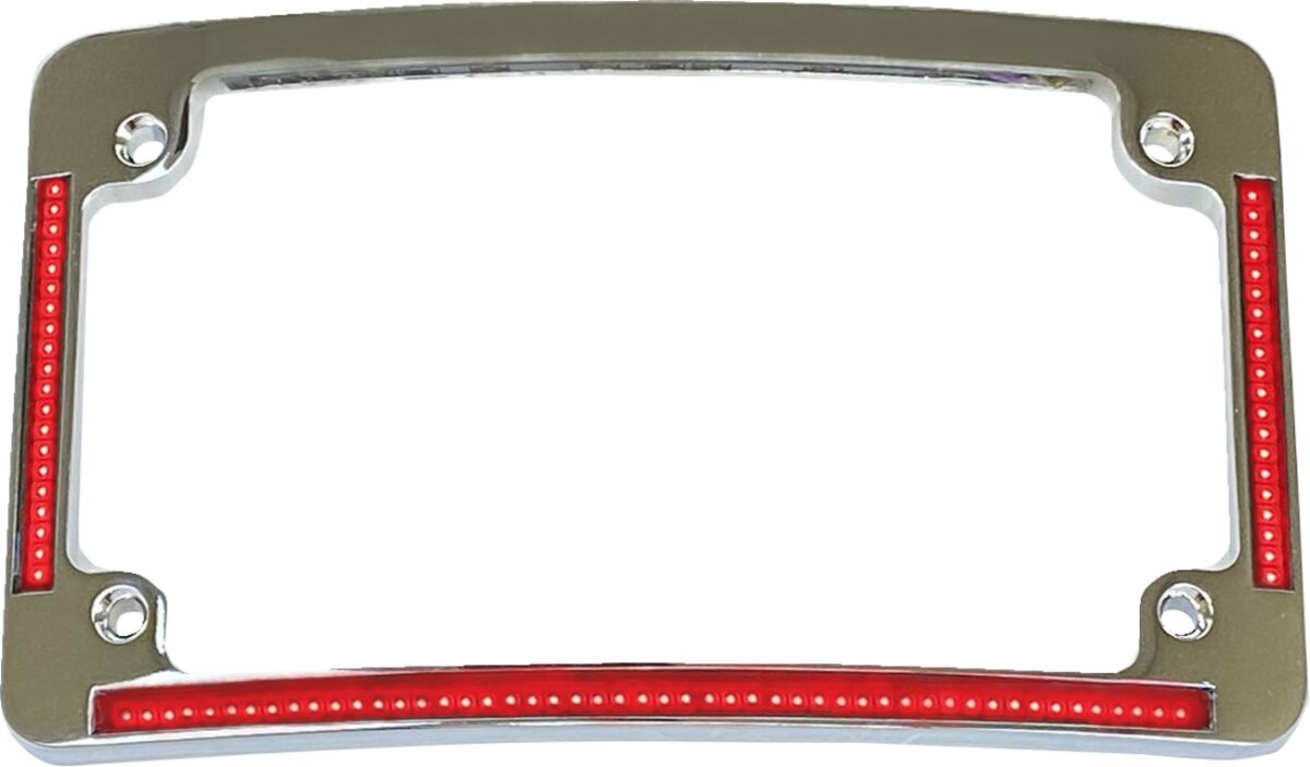 FRAME LIC W/ RED LED CHR