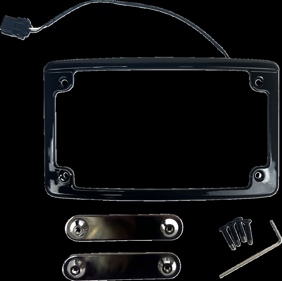 FRAME LICENSE PLATE LIGHTED BL