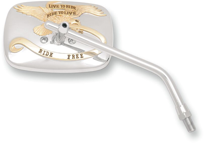 MIRROR LTR CHM/GLD 10MM R