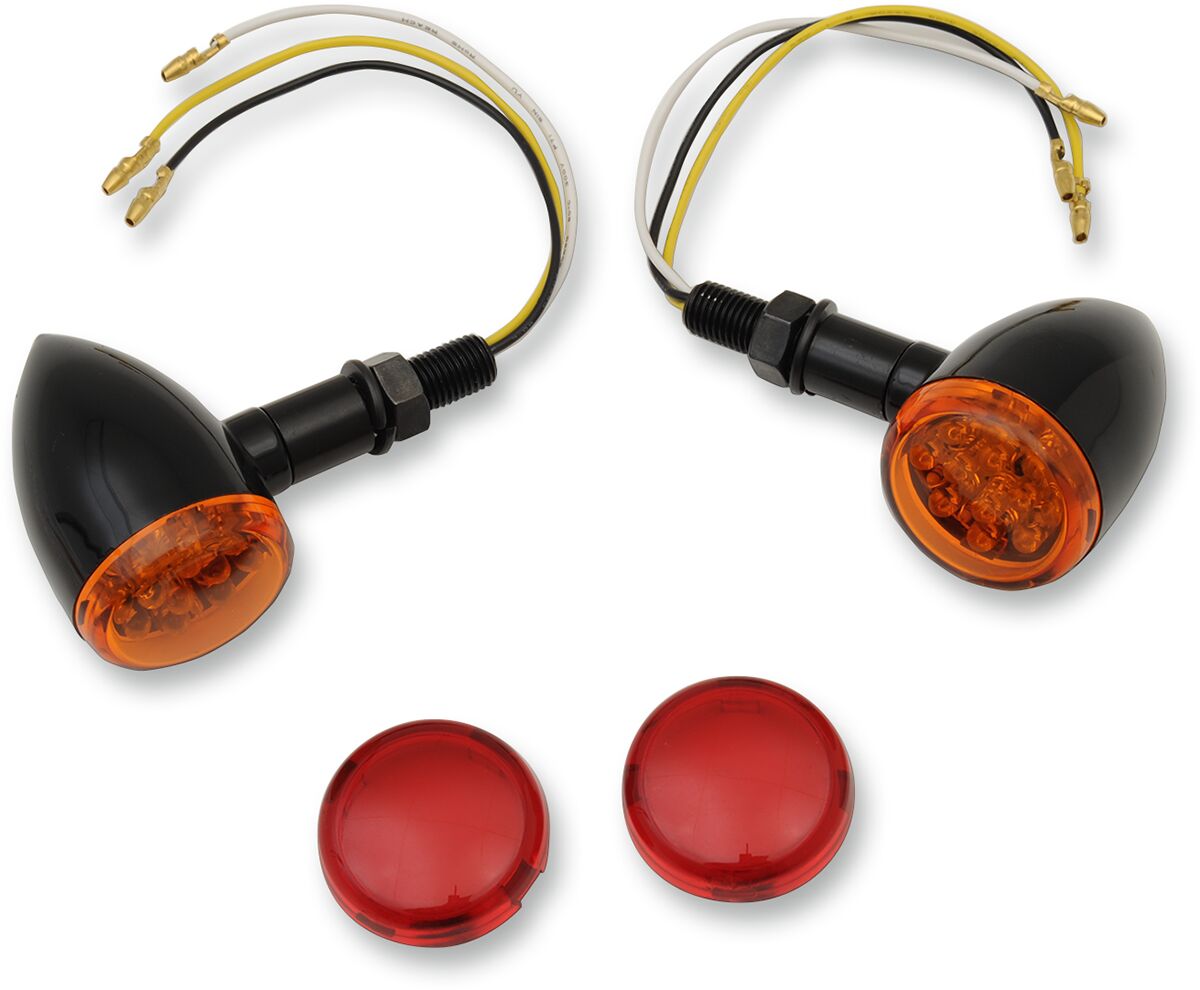 LIGHT BLK LED AMBR/RED