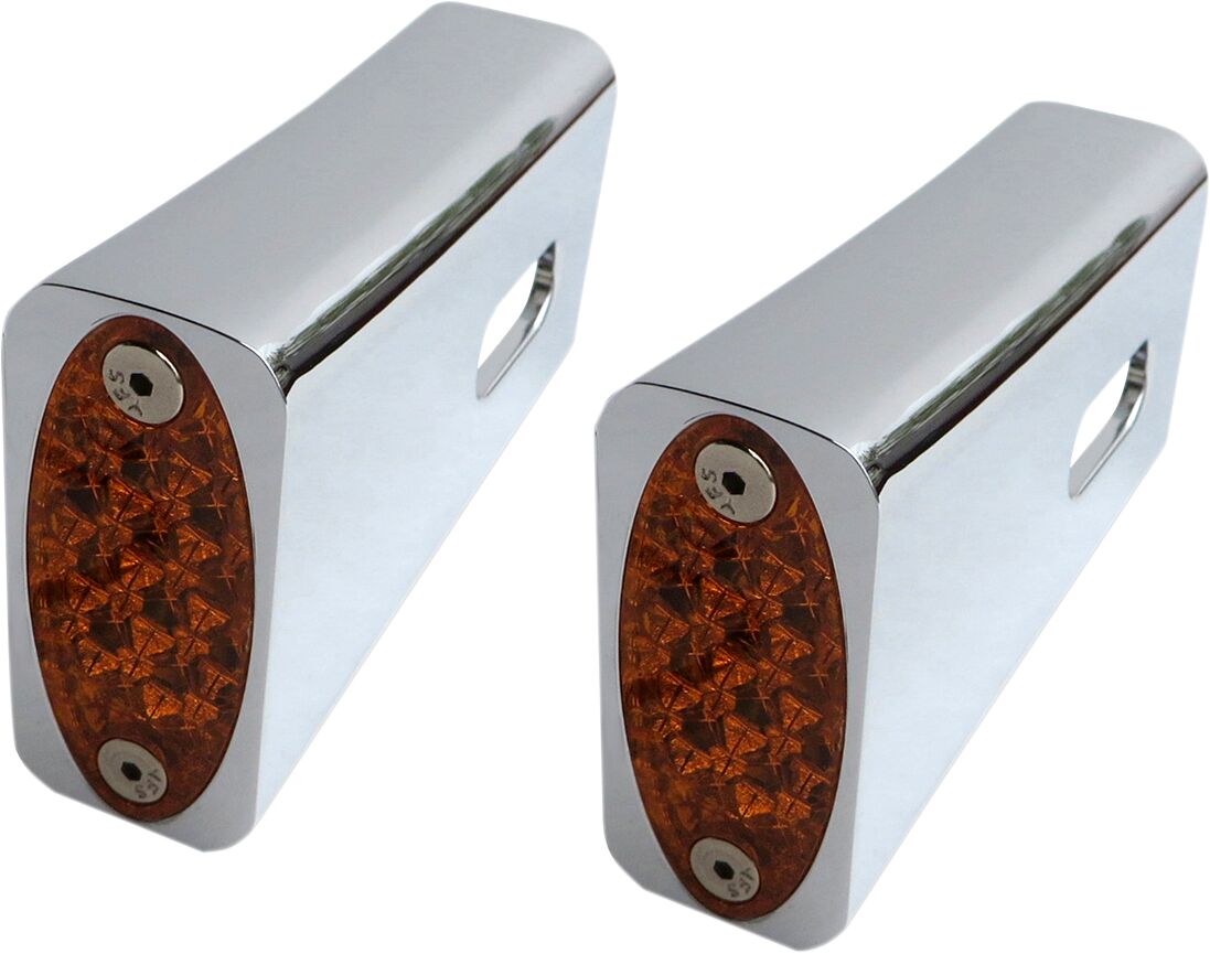 MARKER LED CHR AMBER ST