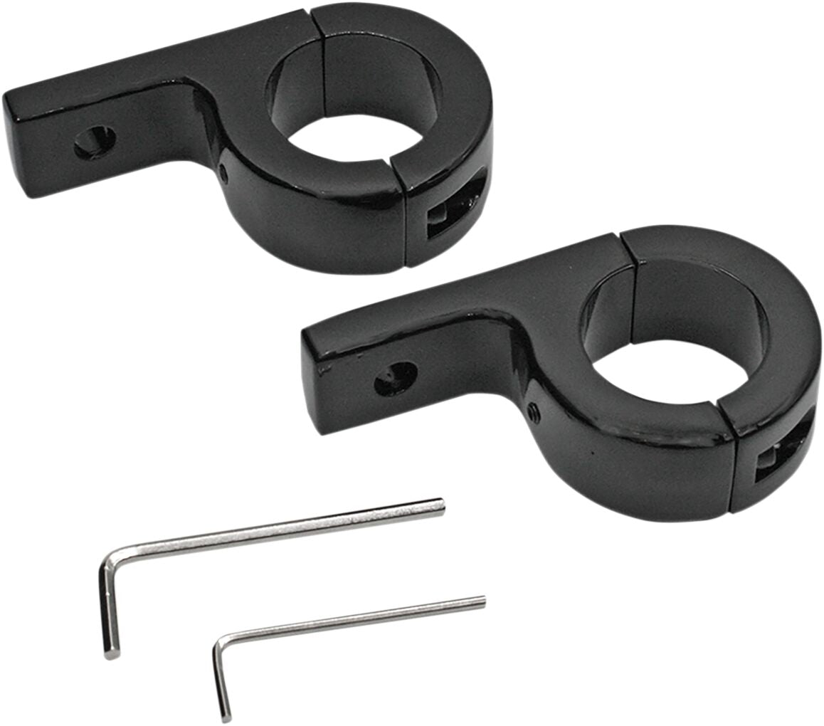 1.25 CLAMP - BLACK PAIR
