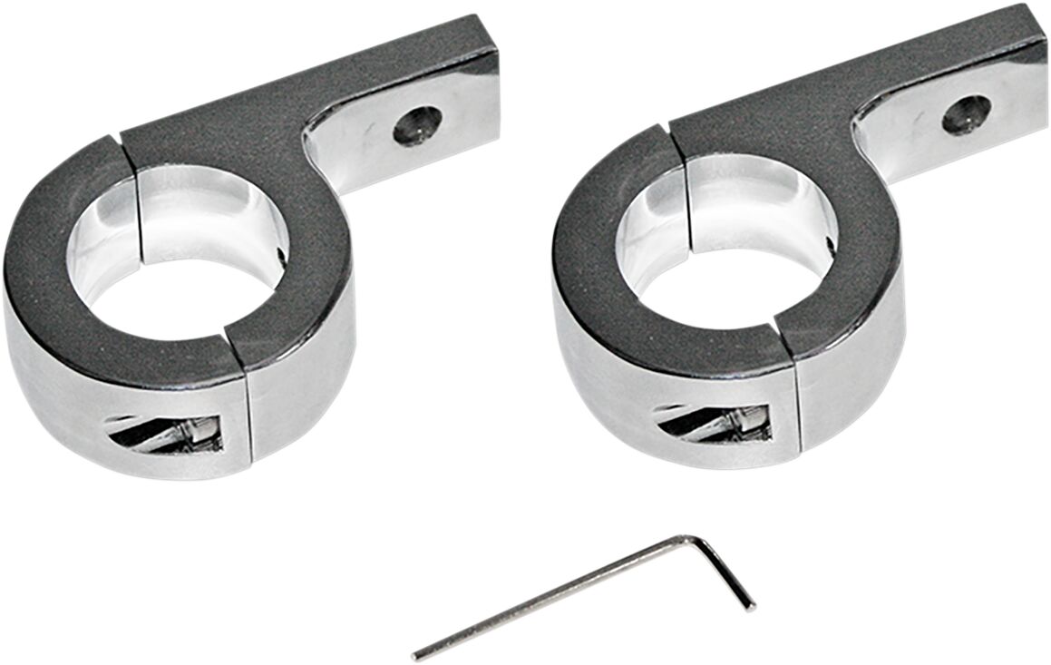 1.25 CLAMP - CHROME PAIR
