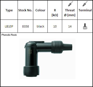 SPARK CAP NGK LB10F