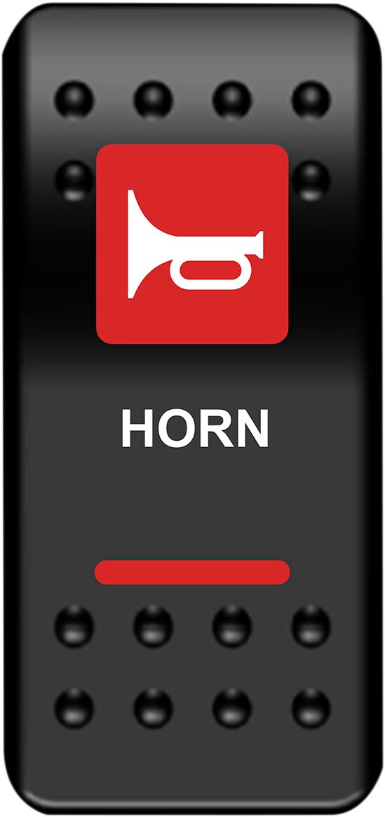 SWITCH ROCKER HORN-RED