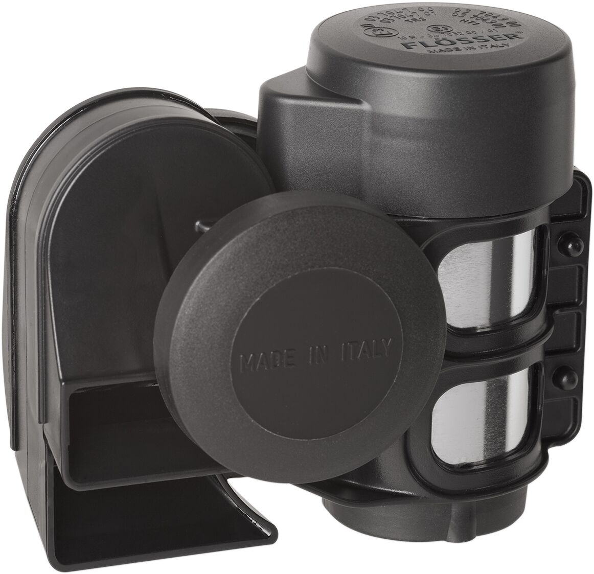 AIR HORN 520+660HZ 12V BLK