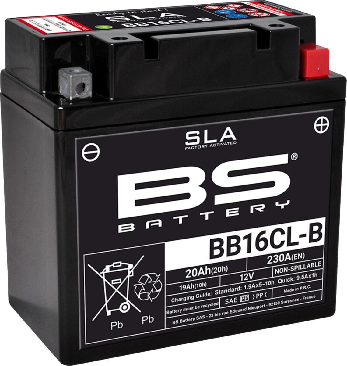 BATTERY BS BB16CL-B SLA