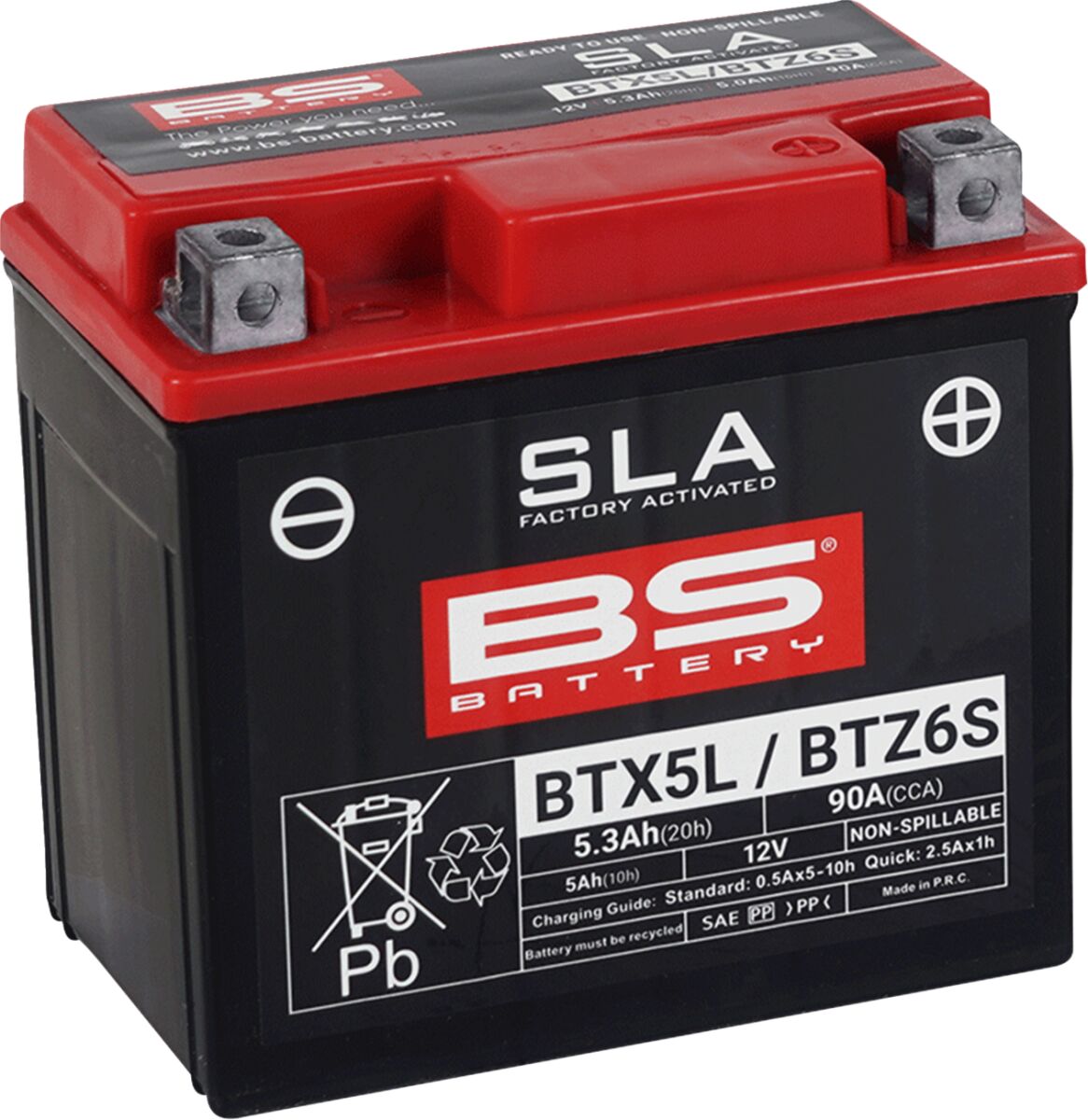 BATTERY BS BTX5L/BTZ6S SLA