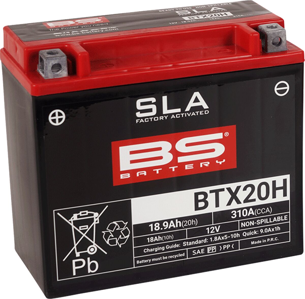 BATTERY BS BTX20H SLA