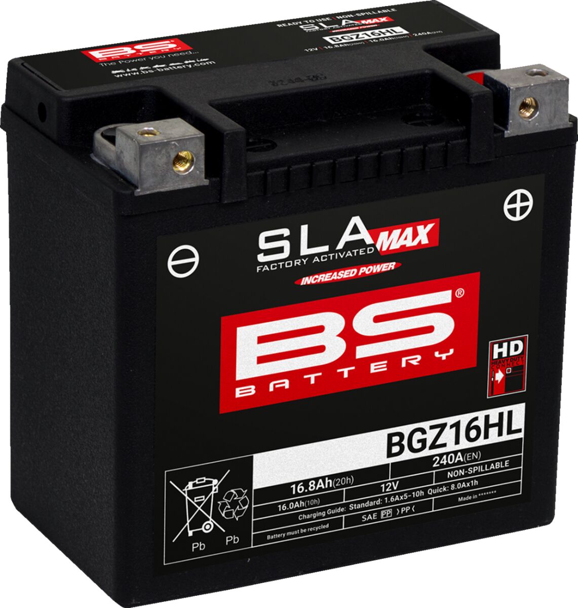 BATTERY BS BGZ16HL SLA-MAX