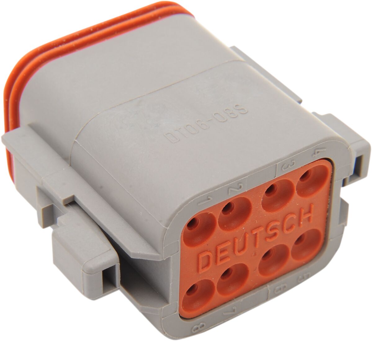 PLUG DEUTSCH GREY 8 PIN