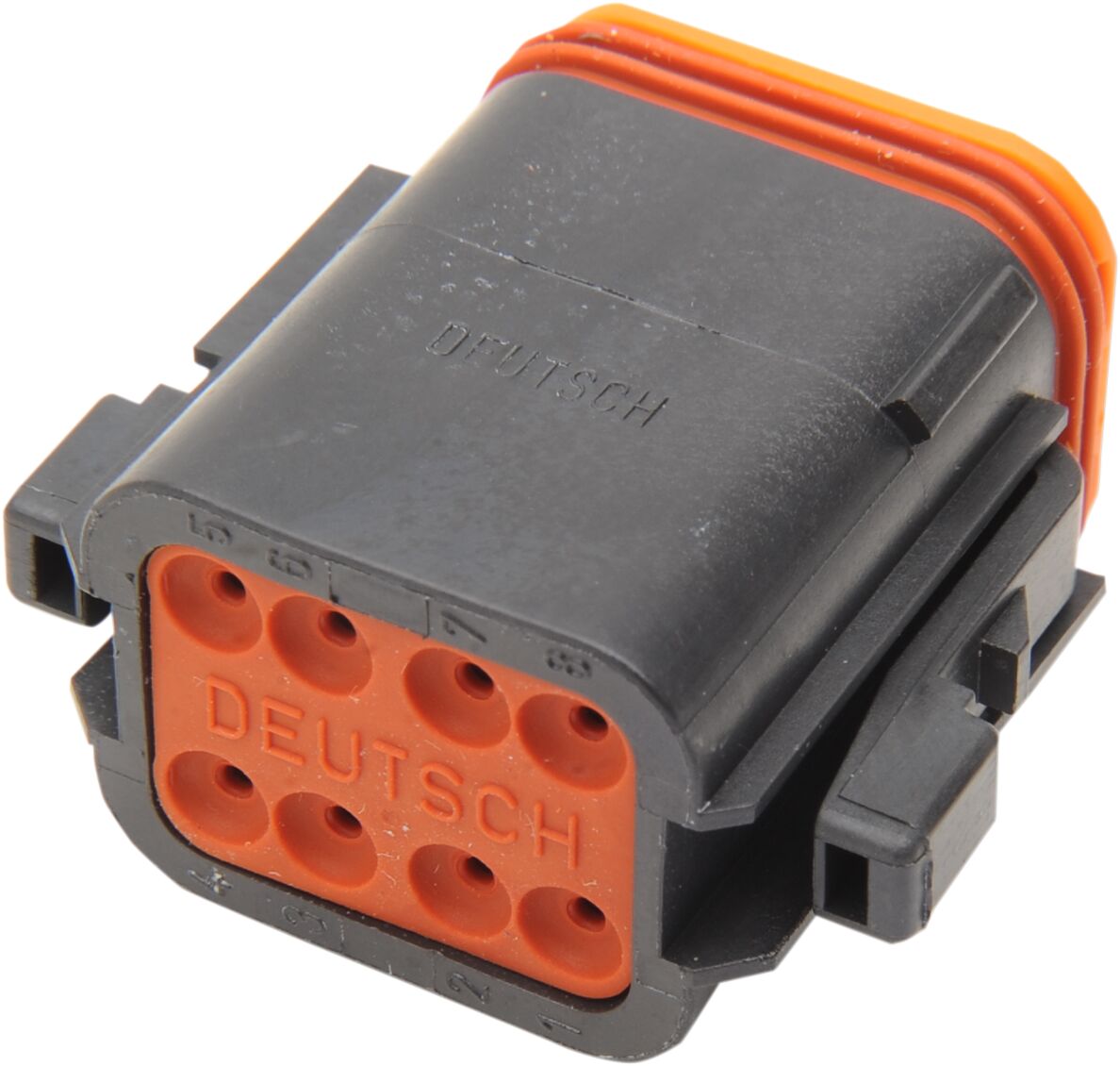 PLUG DEUTSCH BLACK 8 PIN