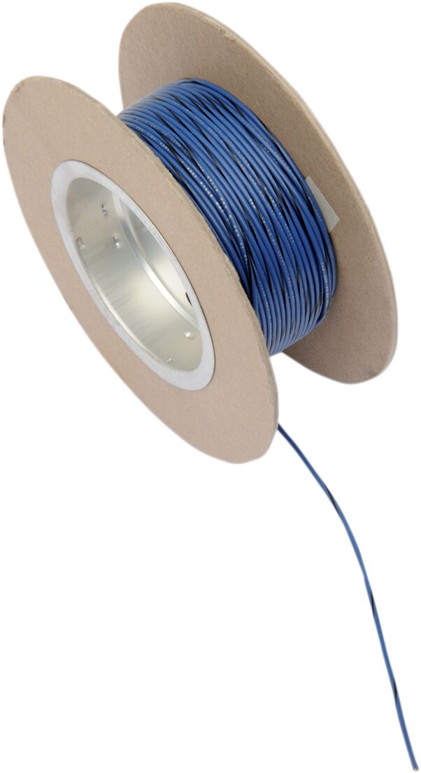 WIRE 18G 100' BLUE/BLACK