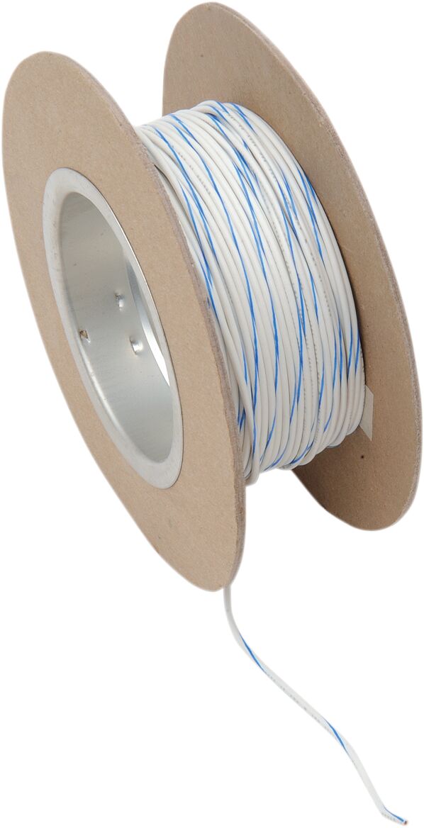 WIRE 18G 100' WHITE/BLUE