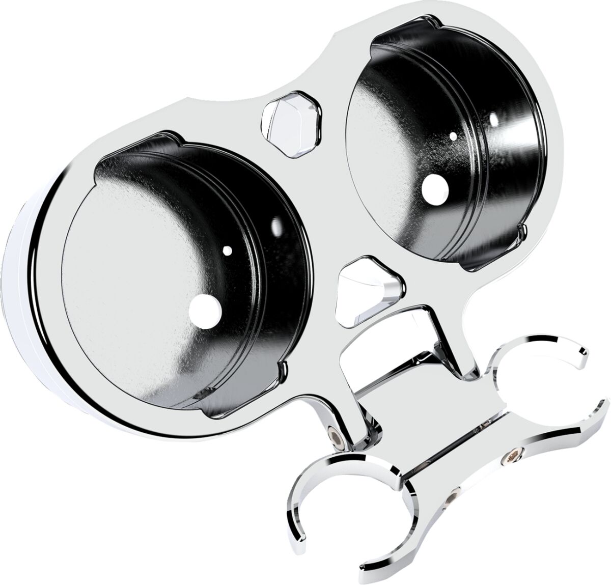 GAUGE MOUNT T-BAR DUAL 1 CHROM