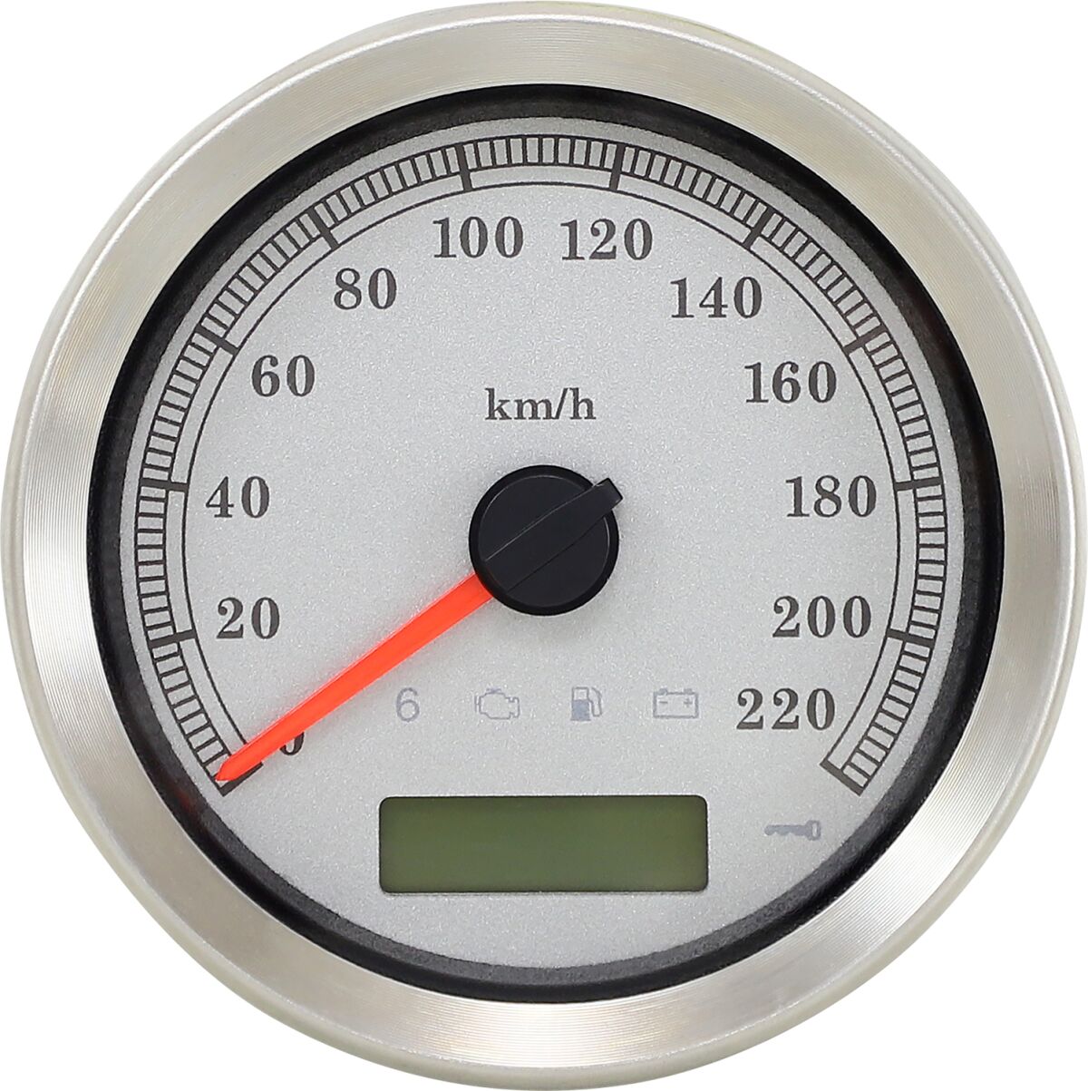 SPEEDOMETER SILVER KPH 4 04-
