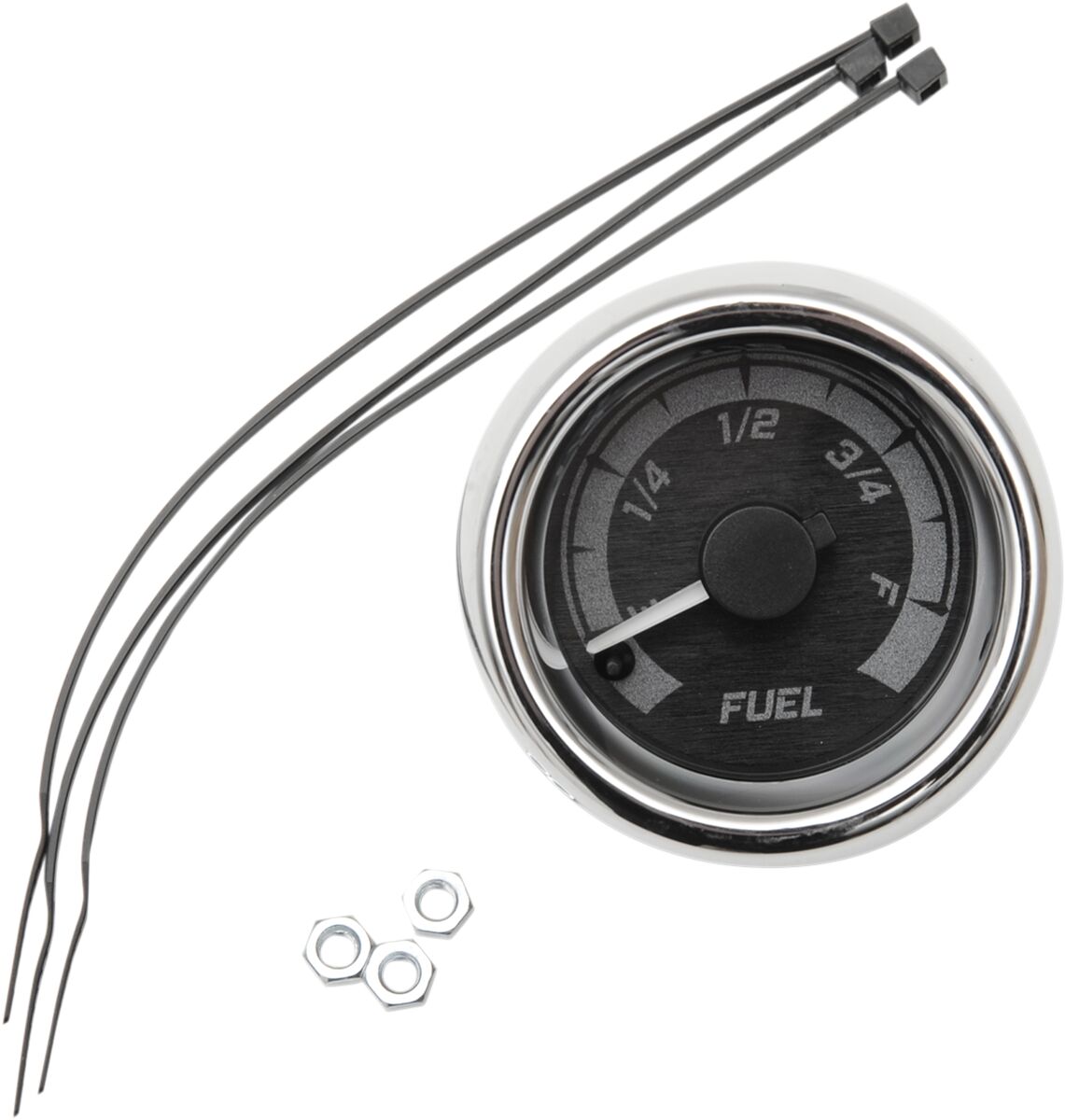 GAUGE FUEL BLK/GRY CHR