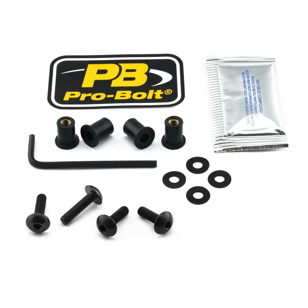 BOLT KIT SCREEN BLACK