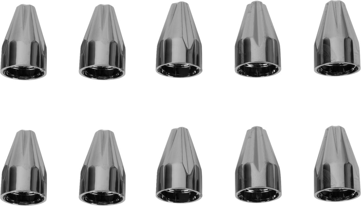 CAPS FLUTED 1/4 BLK CHR