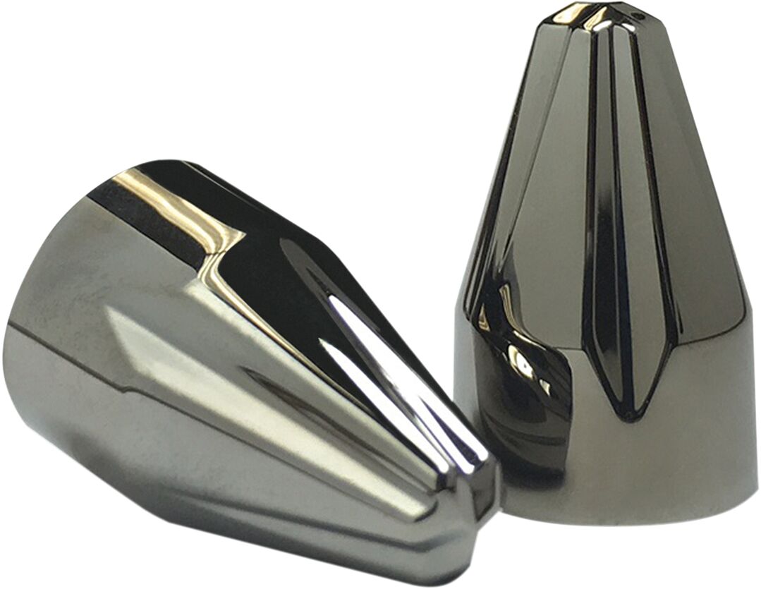 CAPS FLUTED 1/4 BLK CHR