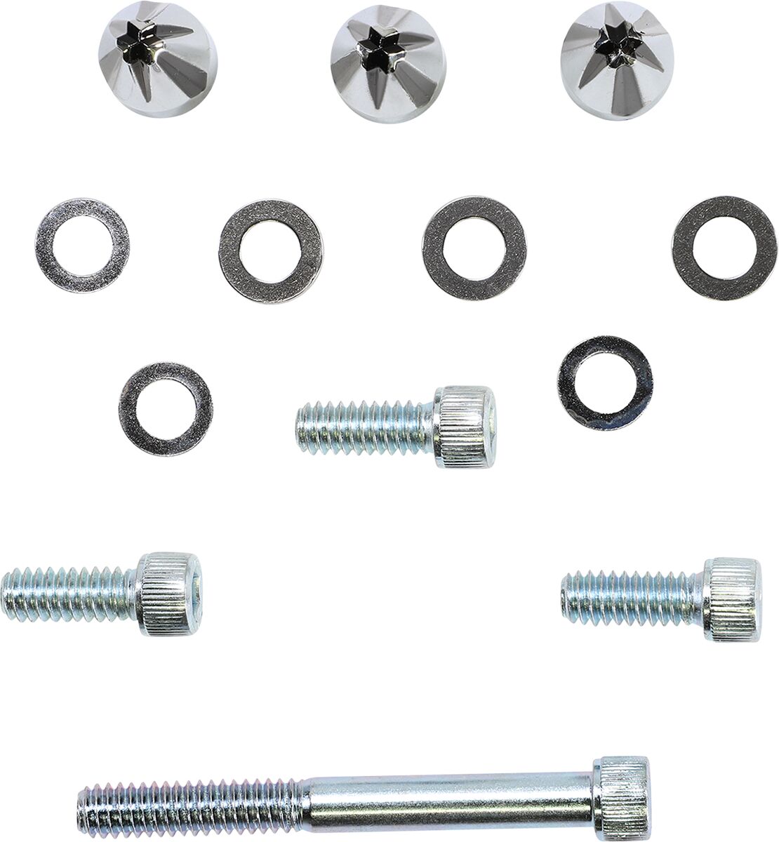 SCREW W-SHIELD BLK/CHR
