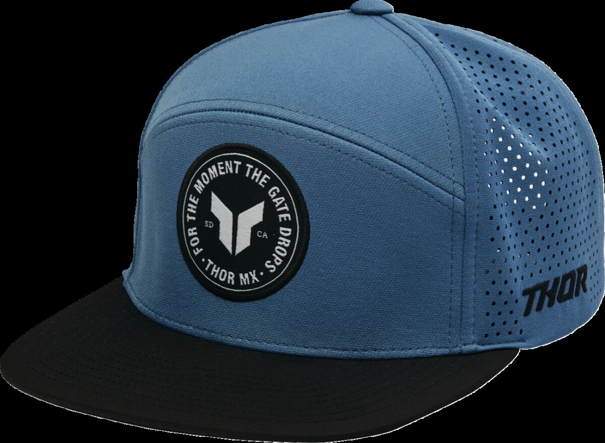 HAT BADGE SLATE BLUE