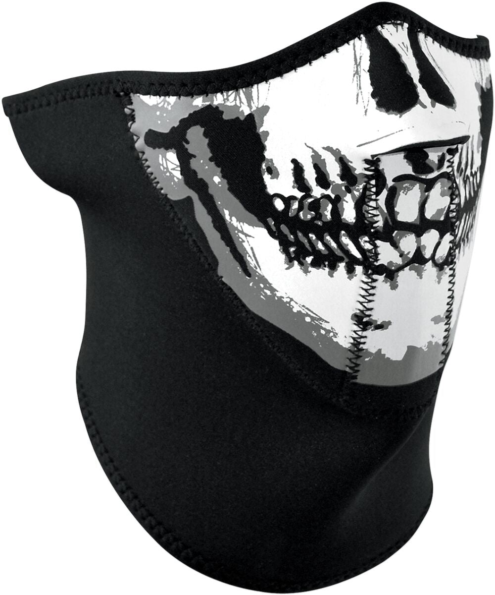HALF MASK 3 PANEL SKULL