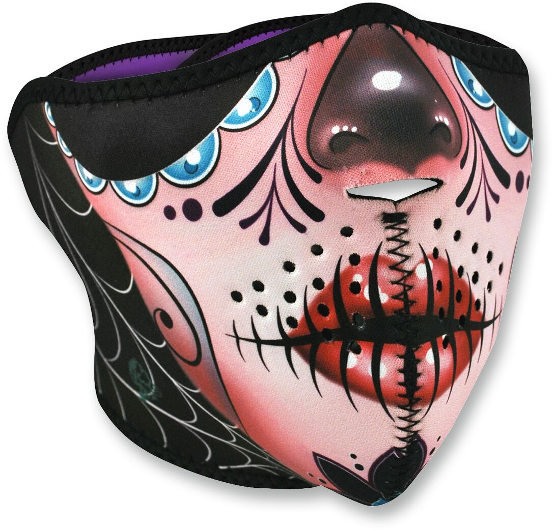 HALF MASK SUGAR SKULL