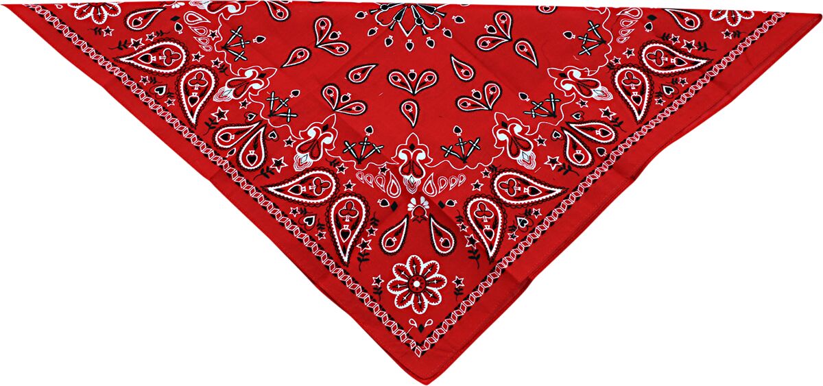 BANDANA COTTON RED PAISLY