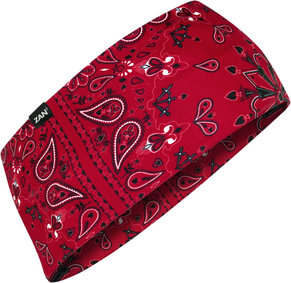 HEADBAND SPORTFLEX RED PAISLY