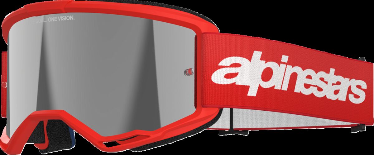 GOGGLE VISION 3 WORDMARK RED M