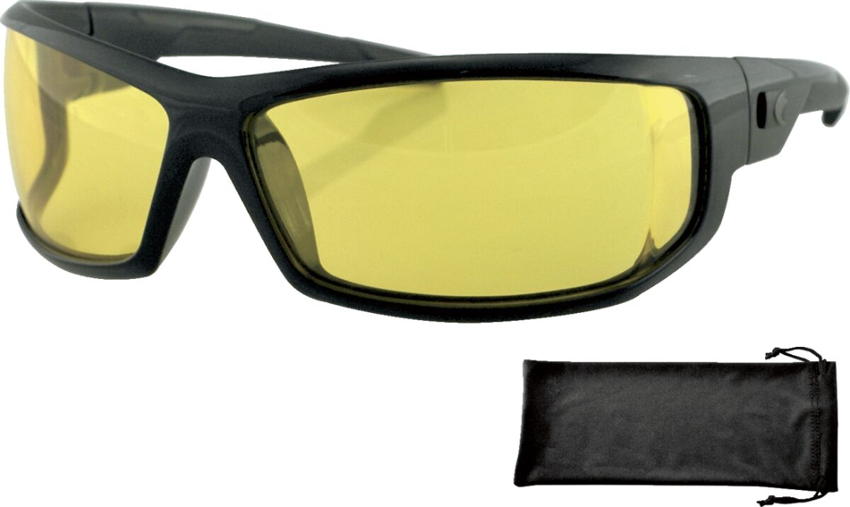 SUNGLASSES AXL BLACK W/ YELLOW