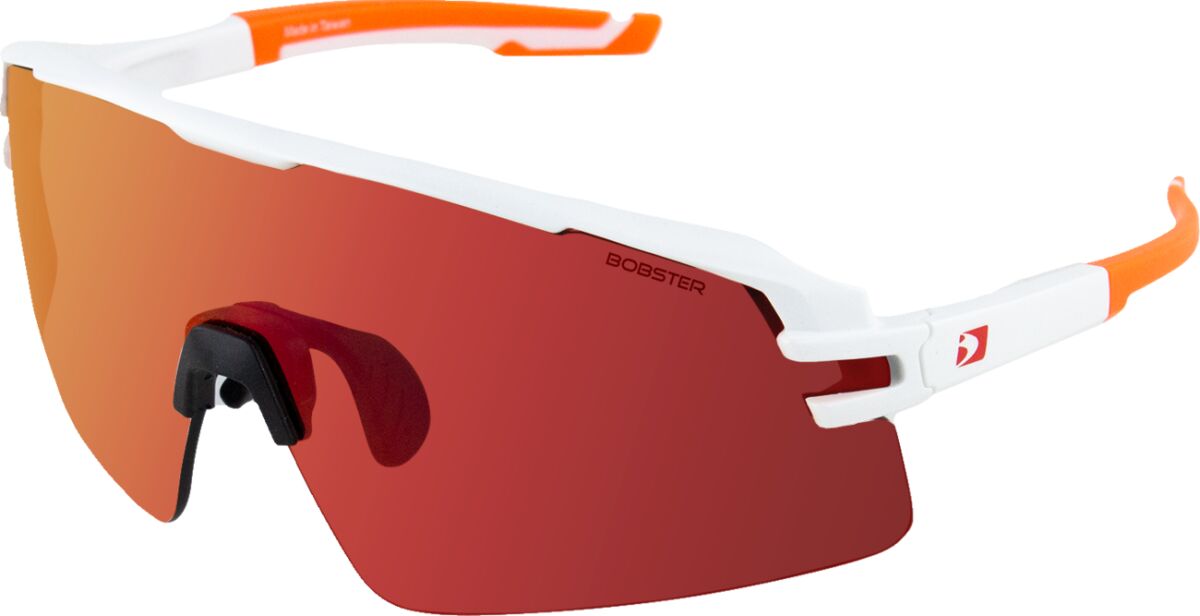 SUNGLASSES FLASH WHITE/ORANGE