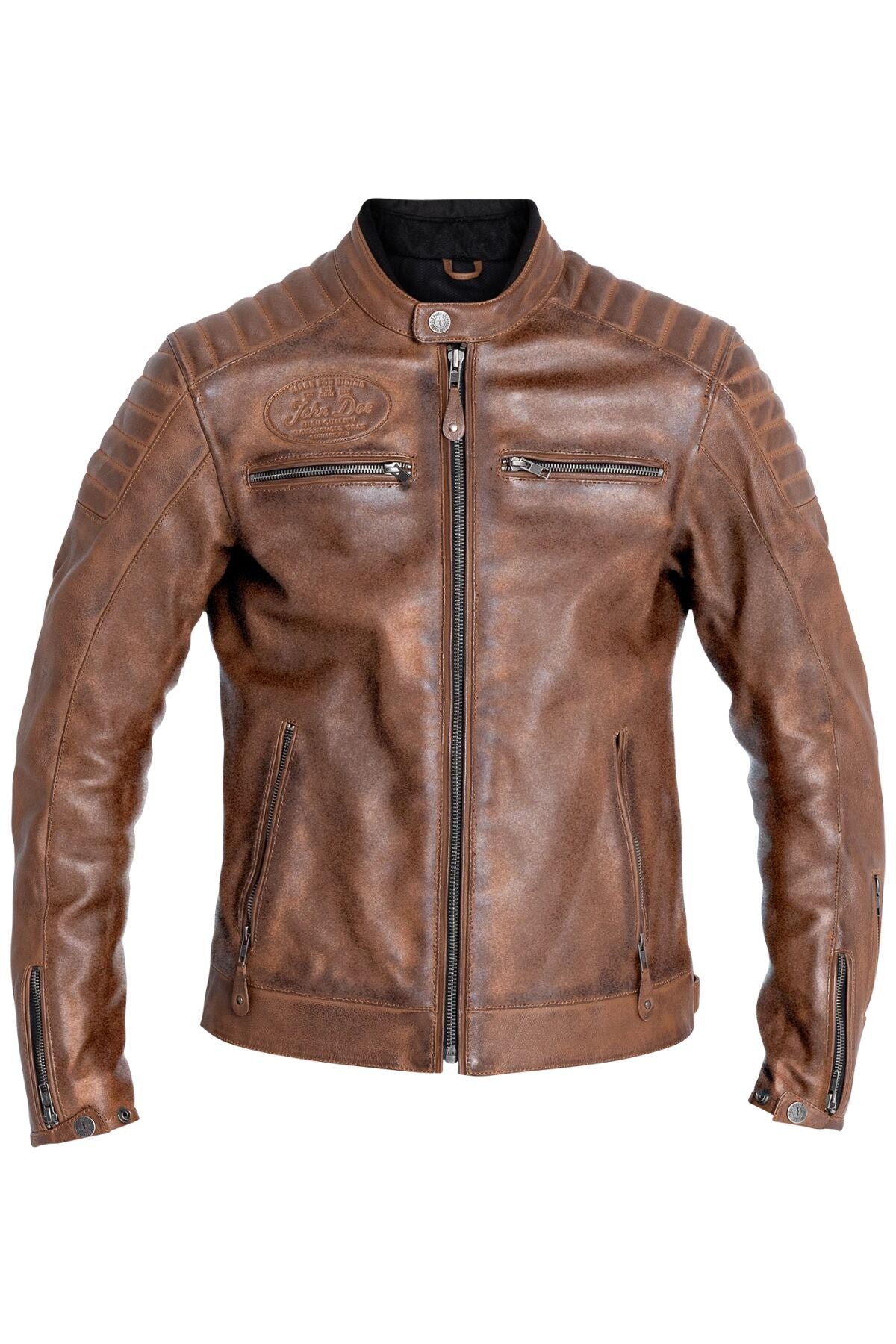 JACKET DEXTER LEATHER BROWN XL