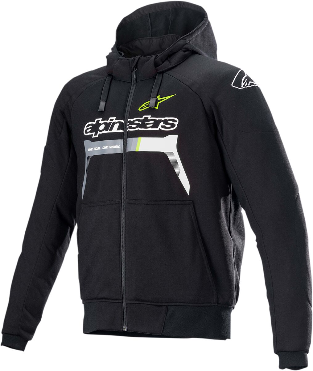 JACKET HOOD CHROME BK/YL XL