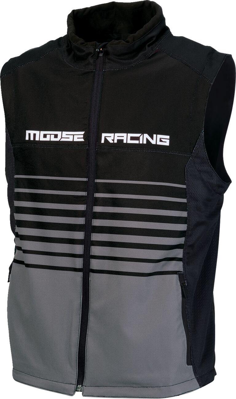VEST MOTO MOOSE BK/GY LG