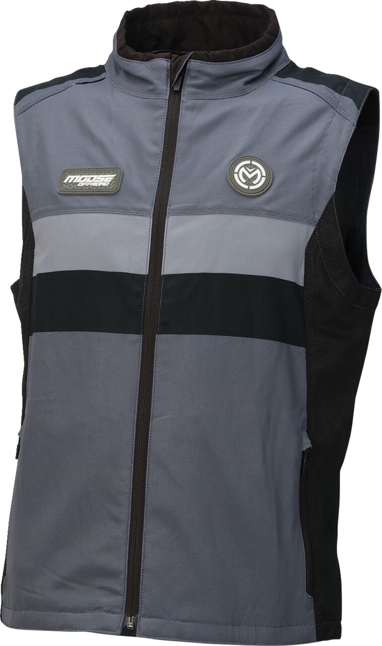 VEST MOTO MOOSE GRAY/BLACK SM