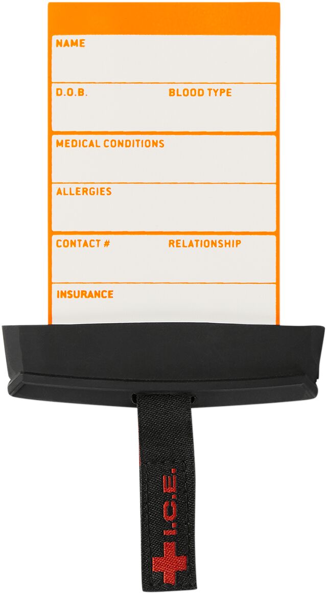 I.C.E. CARD/HOLDER BLACK