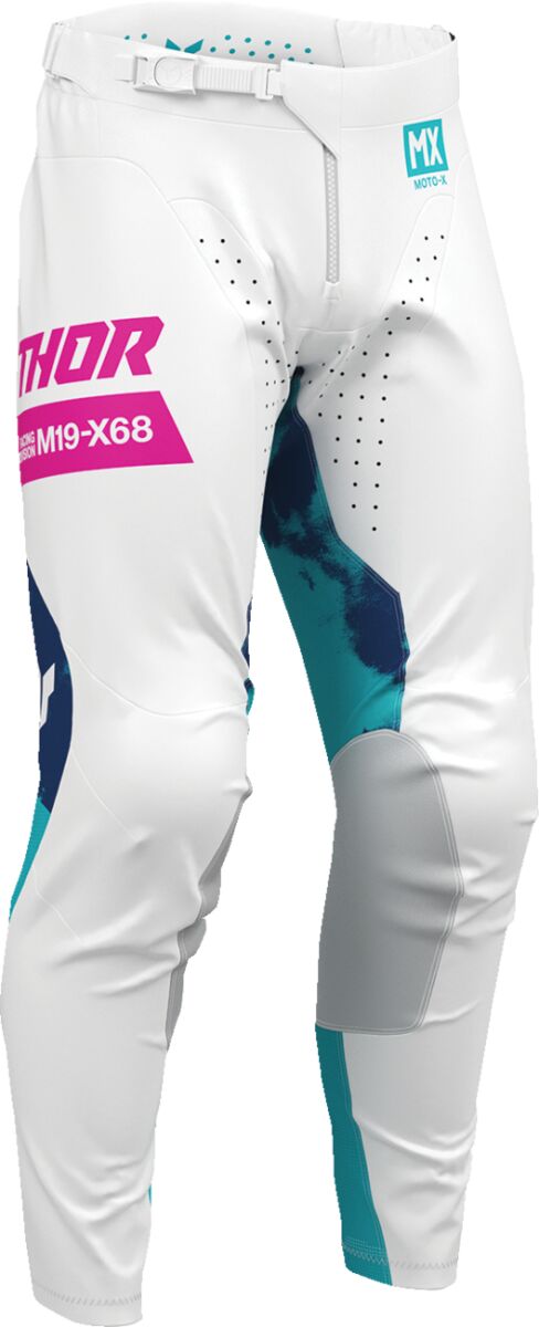 PANT LAUNCHMODE BLEACH WHT/AQ