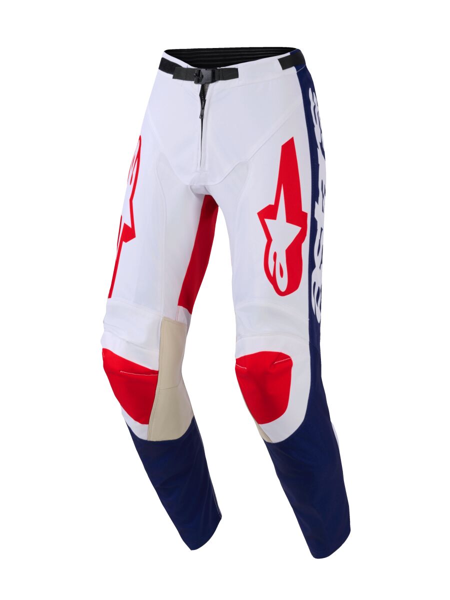 PANT RACER RIWAY WH/BLUE/RED 4