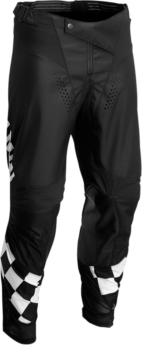 PANT DIFFER CHEQ BK/WH 28