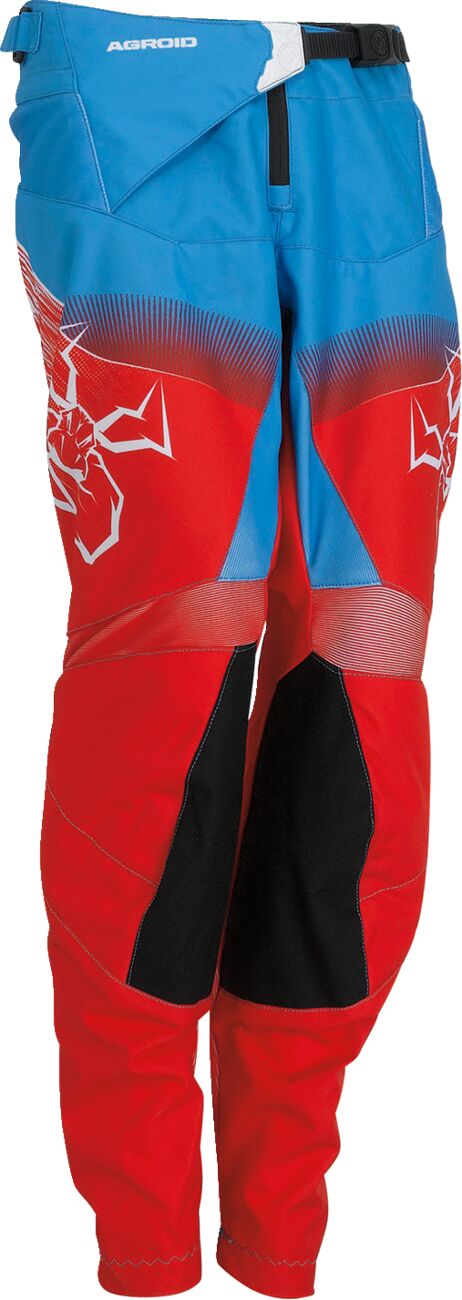 PANT YTH AGRD RD/WH/BL 24