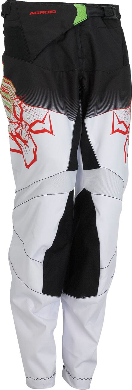 PANT YTH AGRD GN/RD/BK 18